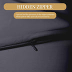 Black Silk Pillowcase King Size with Hidden Zipper